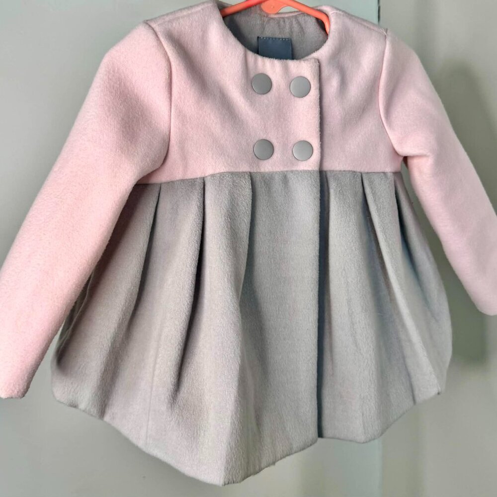 Tahari Baby Pink and Grey Kids Jacket and Pants